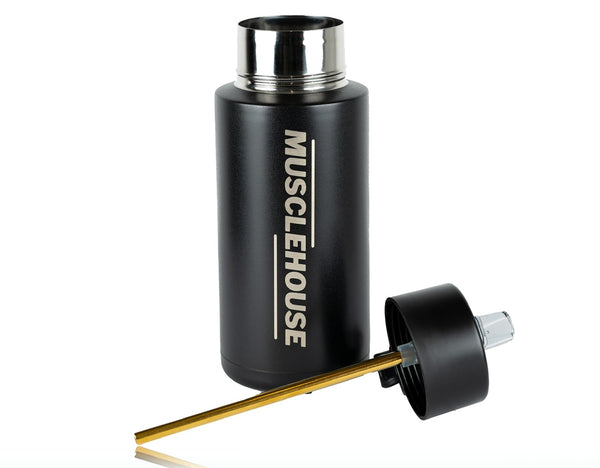 1ltr Ceramic Bottle - Matte Black